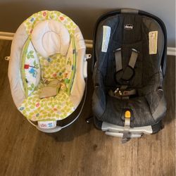 Chicco Car Seat And Baby Bouncer