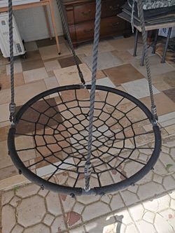Hanging rope chair