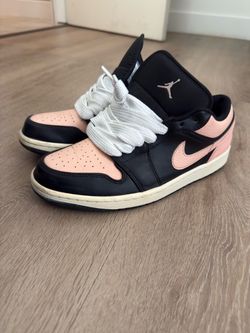 Nike Air Jordan 1 Low Black Pink Sneakers