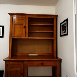 Solid Wood Desk & Hutch Set 