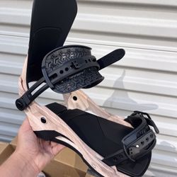    NEW Union Atlas snowboard bindings MEN'S MEDIUM woodgrain & black