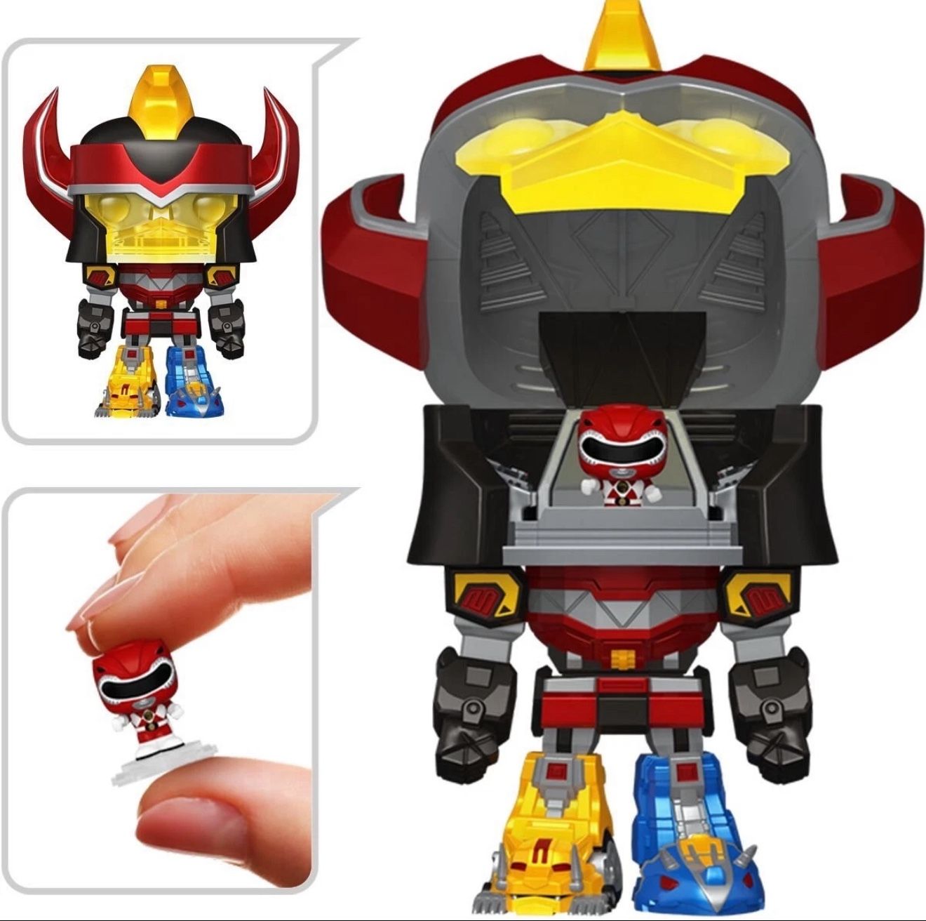 Mighty Morphin Power Rangers Megazord with Red Ranger Funko Bitty Pop!