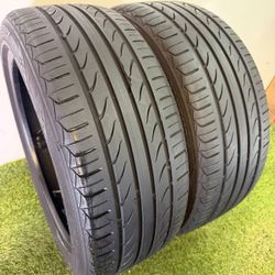 V386  225 45 18 95W  Sentury UHP  2 Used Tires 70% Life 