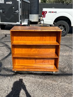 RealWood 2 Sided Cabinet With Wheels-$30