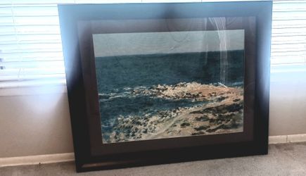 Large Wood Framed Art