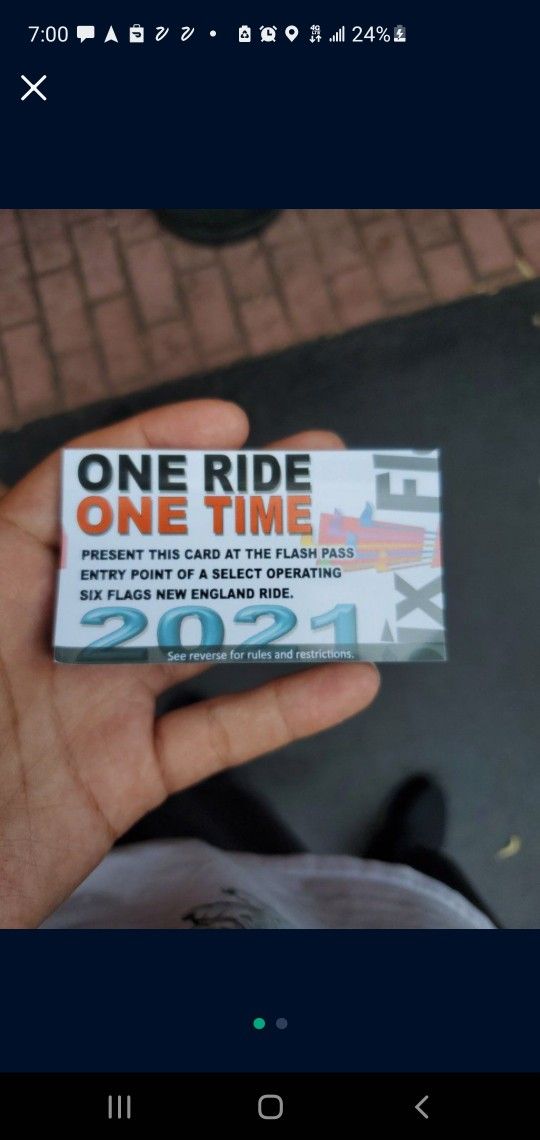 Six Flags New England Skip The Line Passes(51 Passes)