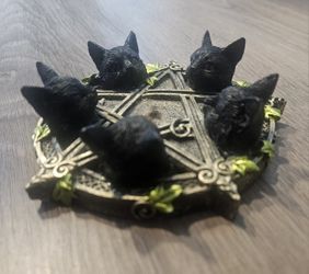 Incense Holder Cat Garden Inspired