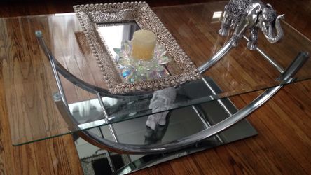 Coffee table glass mirror