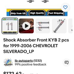 ((READ AD))((Set of TWO))((FRONT Shocks 1999--2006 Chevy 1500 Truck)) Truck