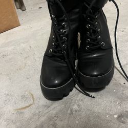 Black Combat Boots 