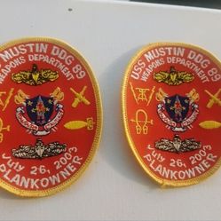 Rare Navy patches USS mustin DDG 89