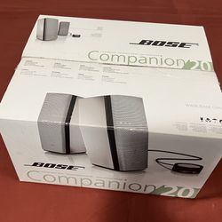 Brand New Bose Companion 20  With Bluetooth Adapter 