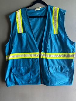 Blue High Visibility Safety Vest