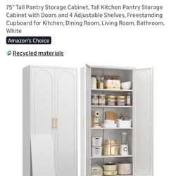 BRAND NEW (in box) 75" Tall Storage Cabinet