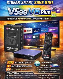 VSee 6 Plus streaming cable box