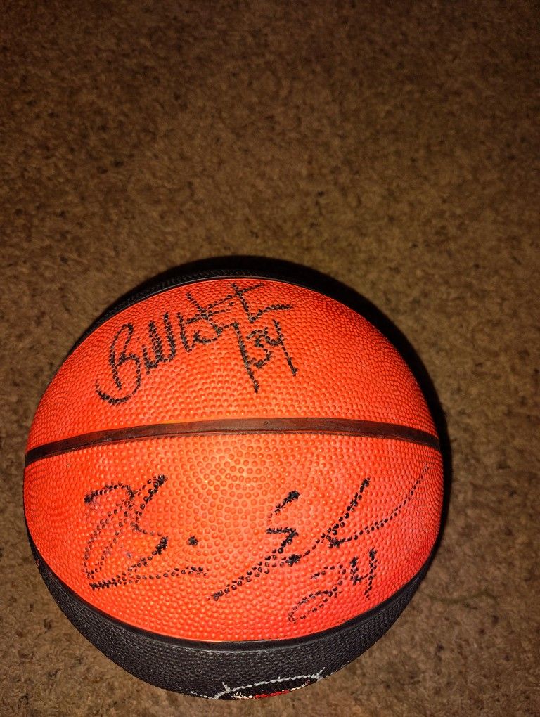 Autographed Bulls/Sox Training Basketball