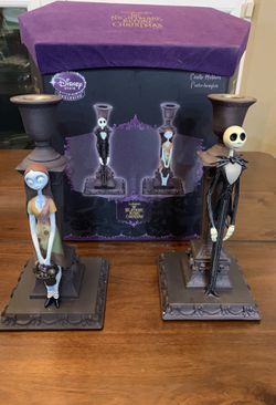 Rare Nightmare Before Christmas candle holders