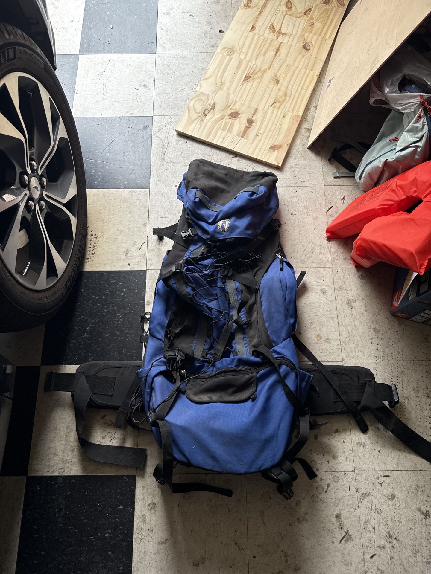 Backpacking bag.