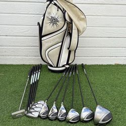 Ladies Callaway Solaire Golf Set with Bag Graphite Shafts W-Flex