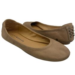 Lucky Brand leather tan ballet flats Size 6