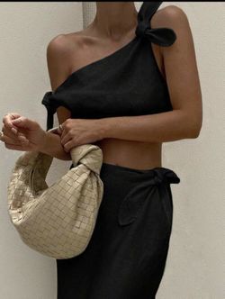 New- Size L Black Beautiful Two Piece Outfit 