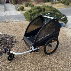 Burley Encore X, 2 Seat Kids Bike Trailer & Stroller