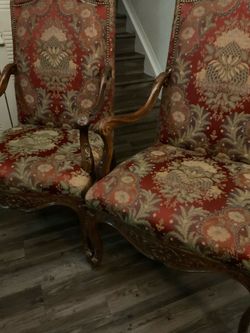 Two Beautiful Upholstered Chairs: Reduced