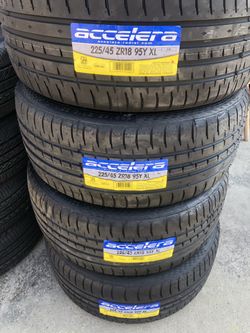 Tires 225/45r18 new all 4 $280