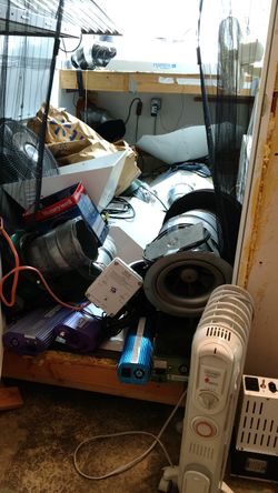 Indoor Grow equipment whole room setup 7 lights, 4 xtra large lights, fans, light heat controls