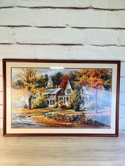 Gary Shephard Signed Numbered Art Print Fall Country Town