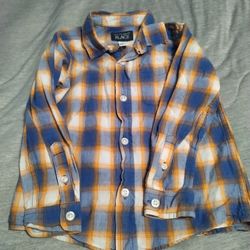 Long Sleeve Plaid Boy's Shirt 