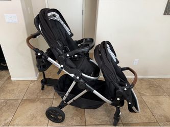 Single to double Mockingbird stroller