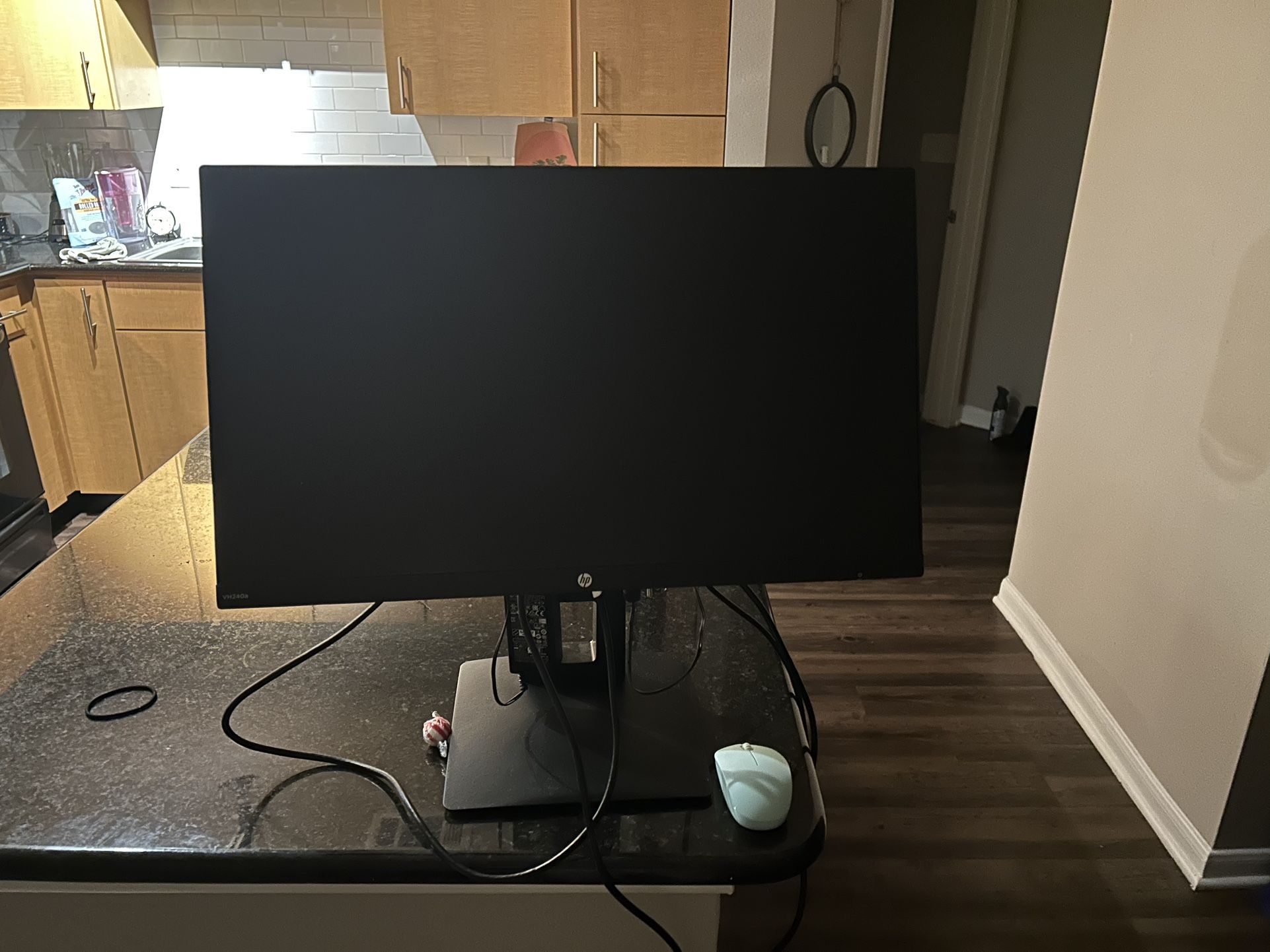 HP Flat Screen Monitor w/ HDMI adaptor