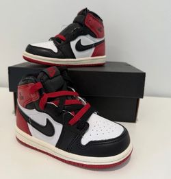 Jordan 1 Retro High OG TD Black Toe Reimagined Baby Toddler FD1413-106 7C