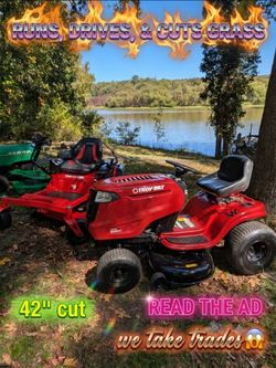 Troy Bilt Horse riding lawn mower
