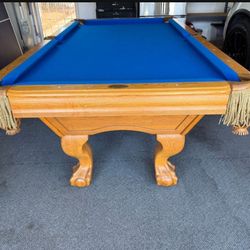 Pool Table 7ft ( Free Delivery & Set Up & New Color Felt Of Your Choice ) 