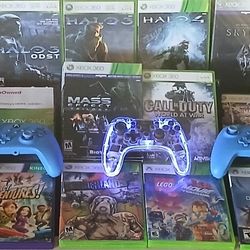 Xbox 360 Collection With 3 Controllers. $50 Obo