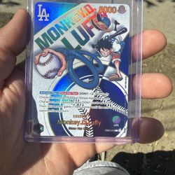 Dodgers Luffy Promo Card