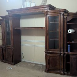 Real Wood Entertainment Center