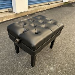 Jansen Artist Black Steinway Piano Bench