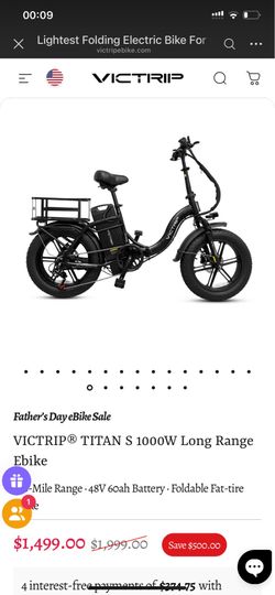 VICTRIP®   TITAN   S   1000W   Long   Range Ebike