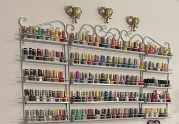 Nail polish and rack