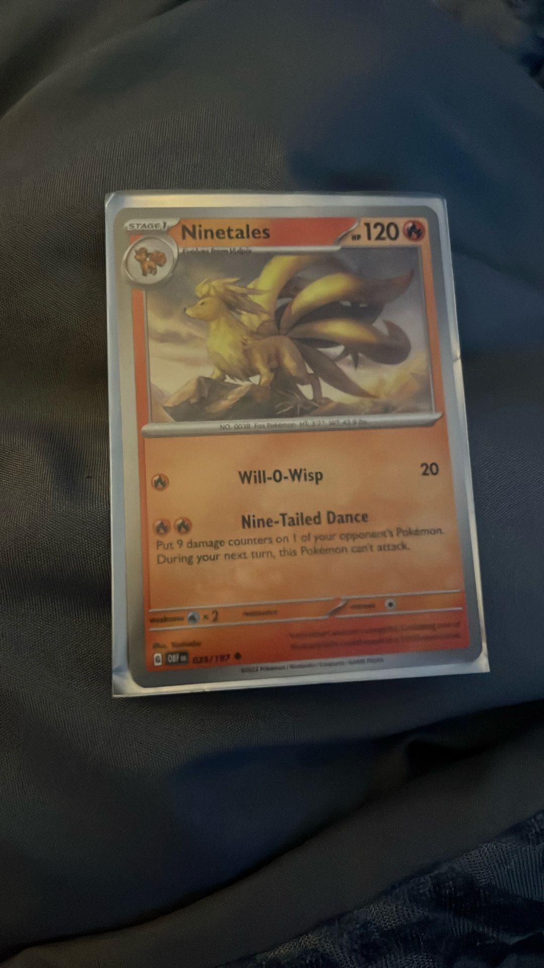 Ninetales from Obsidian Flames Collection