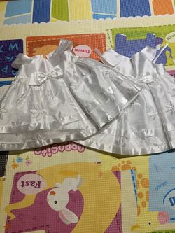 LOT of 2 white dresses size 12 month