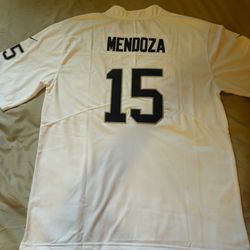 Raiders Mendoza white jerseys