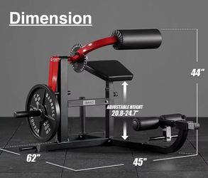 😀 GMWD AB/Back Machine, AB Crunch Back Extension Machine, AB Workout Machine, Core Machine Upper Body Strength Training Home Gym Equipment