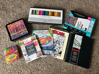 Art lot - coloring and drawing supplies