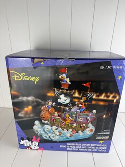 Disney Halloween Animated Pirate Ship with Lights and Music