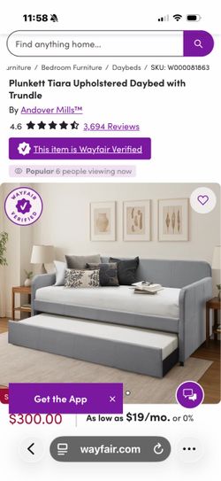 Free Twin Daybed with 2 memory foam mattresses