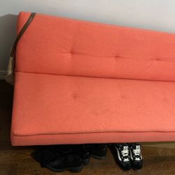 Pink Futon Sofa 